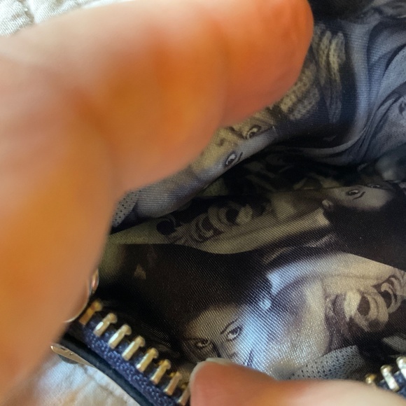 Junior Drake Dark Blue Leather Wallet. - Picture 3 of 4